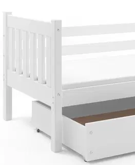Postele BMS Dětská postel s úložným prostorem CARINO | 90 x 200 cm Barva: Bílá / bílá