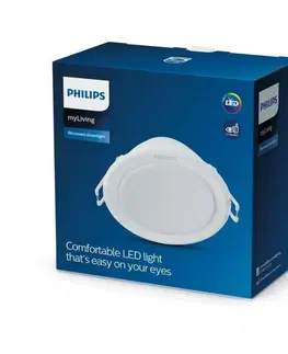 Bodovky do podhledu na 230V Philips Meson podhledové LED svítidlo 5,5W 380lm 4000K 9,5cm kulaté IP20, bílé