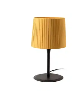Designové stolní lampy FARO SAMBA černá/skládaná žlutá stolní lampa