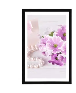 Květiny Plakát s paspartou luxusní dárkový set