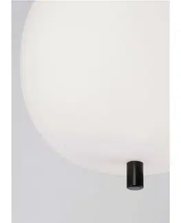 Designová závěsná svítidla NOVA LUCE závěsné svítidlo LATO černý kov a opálové sklo E14 1x5W 230V IP20 bez žárovky 9624074