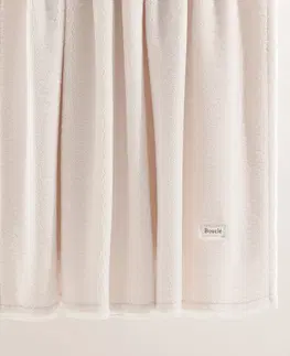 Plyšové deky Měkká krémová přikrývka Boucle 125 x 150 cm