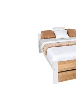 Postele Elvisia Manželská postel LEA s roštem | 140 x 200 cm Barva: Šedá