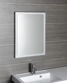 Koupelnová zrcadla SAPHO LUMINAR zrcadlo s LED osvětlením v rámu 600x800mm, chrom NL557