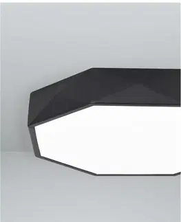 LED stropní svítidla NOVA LUCE stropní svítidlo EBEN černý hliník matný bílý akrylový difuzor LED 24W 230V 3000K IP20 9001491
