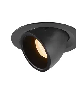 LED podhledová svítidla SLV BIG WHITE NUMINOS GIMBLE M zápustné stropní svítidlo černé 2700 K 20° 1005921
