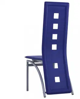 Židle Jídelní židle 2 ks umělá kůže Dekorhome Šedá