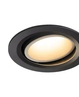 LED podhledová svítidla SLV BIG WHITE NUMINOS MOVE DL L vnitřní LED zápustné stropní svítidlo černá/bílá 3000 K 40° otočné a výkyvné 1003653