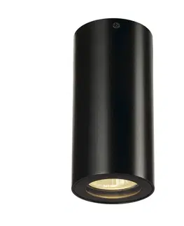 Moderní bodová svítidla SLV BIG WHITE ENOLA_B CL-1, stropní svítidlo, QPAR51, kulaté, černé, max. 35 W 151810