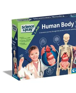 Dřevěné hračky Clementoni Dětská laboratoř - lidské tělo