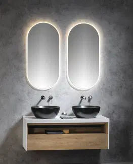 Koupelnová zrcadla SAPHO MINOX oválné zrcadlo s LED osvětlením 50x100cm MX250