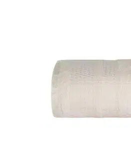 Ručníky Faro Bavlněný ručník Tiara 100x150 cm krémový