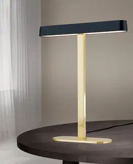 Stolní lampy kancelářské Orion LED stolní lampa Auftakt zlatá/černá