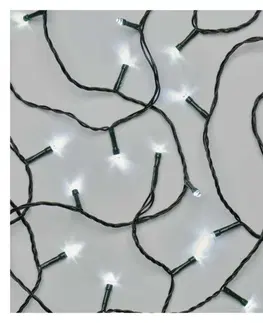 LED řetězy EMOS LED vánoční řetěz, 18 m, venkovní i vnitřní, studená bílá, programy D4AC09