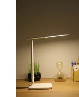 Lampičky Retlux RTL 201 Stolní LED lampa s krokovým stmíváním bílá, 5 W