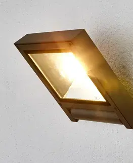 Venkovní nástěnná svítidla Lucande Tmavě šedý LED reflektor Maico pro exteriéry