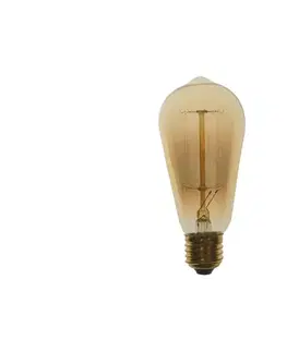 Žárovky  Průmyslová dekorační stmívatelná žárovka SELEBY ST58 E27/60W/230V 2200K 