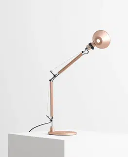 Stolní lampy kancelářské Artemide Artemide Tolomeo Micro stolní lampa, měď