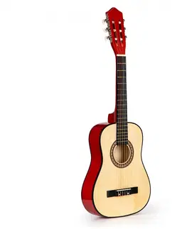 Hudební nástroje pro děti Dřevěná kytara Louisa EcoToys hnědá