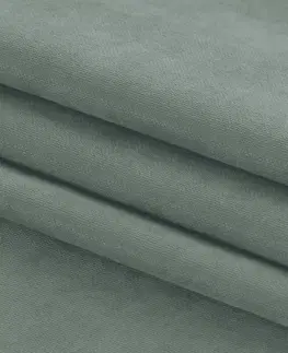 Záclony Závěs Homede Milana se stříbrnými průchodkami mintový, velikost 220x300