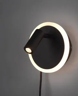 Nástěnná svítidla Trio Lighting Nástěnné LED světlo Jordan, dvě žárovky, černé