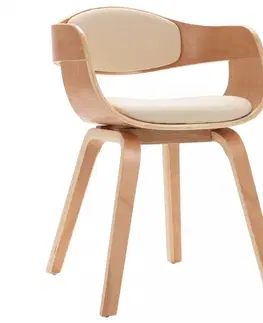 Židle Jídelní židle 4 ks Dekorhome Bílá