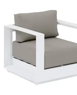 Zahradní židle a křesla Hliníkové křeslo MADRID (bílá)