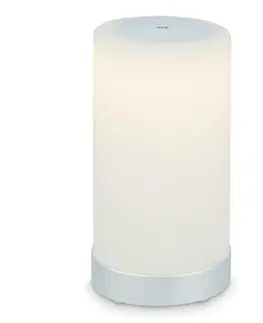 LED stolní lampy BRILONER LED bateriové stolní svítidlo, pr.12,5 cm, LED modul, 3W, 350 lm, černá IP44 BRILO 7448-014