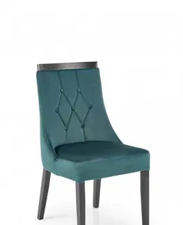 Židle HALMAR Jídelní židle MODULO 50 cm zelená/černá