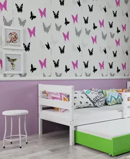 Postele BMS Dětská postel s přistýlkou ERYK 2 | bílá Barva: Bílá / bílá, Rozměr: 200 x 90 cm