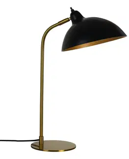 Stolní lampy Dyberg Larsen Dyberg Larsen Futura stolní lampa mosaz/černá