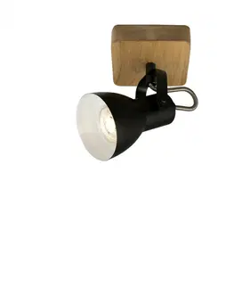 Industriální bodová svítidla BRILONER Bodové svítidlo 13,5 cm 1xGU10 35W černá BRILO 2902-015