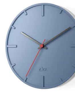 Hodiny nástěnné hodiny nerezové modré wanu Zack
