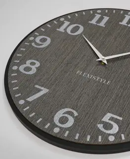 Nástěnné hodiny Originální nástěnné hodiny v šedé barvě