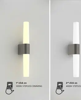 LED nástěnná svítidla NORDLUX nástěnné svítidlo Helva Double 9,5W LED chrom 2015321033
