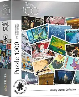 Hračky puzzle TREFL - Puzzle 1000 UFT - Sbírka známek Disney / Disney