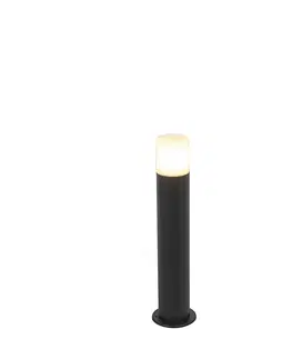Venkovni stojaci lampy Venkovní lampa černá s opálově bílým odstínem 50 cm - Odense