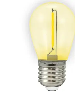 LED osvětlení  SADA 2x LED Žárovka PARTY E27/0,3W/36V žlutá 