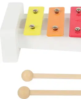 Hudební nástroje pro děti Small foot Dřevěný xylofon SOUND vícebarevný