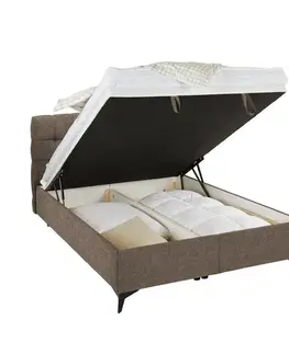 Manželské postele Kontinentální Postel Magic, 140x200cm,světle Hnědá