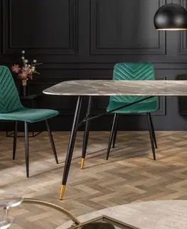 Jídelní stoly LuxD Jídelní stůl Laney 180 cm mramor šedý