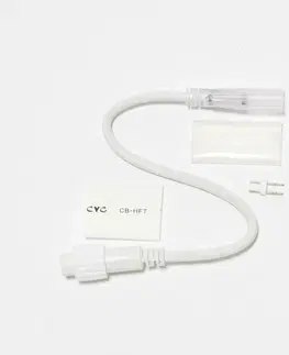 Příslušenství DecoLED Prodlužovací kabel pro dvoustranný LED Neon, IP67, 230V, 25 cm, bílý, samčí 2DN21