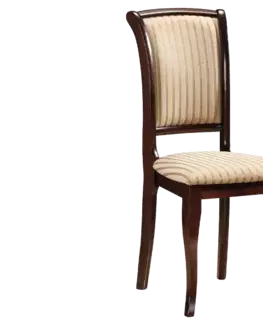Židle Jídelní židle MN-SC Signal Ořech / béžový proužek