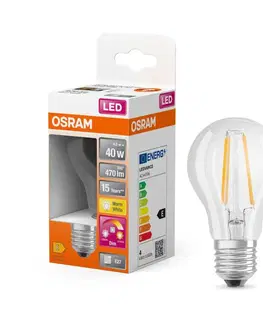 LED žárovky OSRAM LEDVANCE LED Superstar Plus Classic A 40 Filament Glow DIM 4W 822-827 E27 4058075435568
