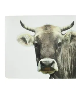 Prostírání 4ks pevné korkové prostírání s motivem švýcarské krávy - 30*40*0,4m Mars & More SCPMZK