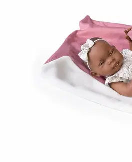 Hračky panenky ANTONIO JUAN - 50288 MULATA - realistická panenka miminko s celovinylovým tělem - 42 cm