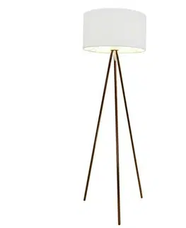 Moderní stojací lampy Stojací lampa AZzardo Finn copper white AZ3009 E27 1x60W IP20 45cm bílo-měděná