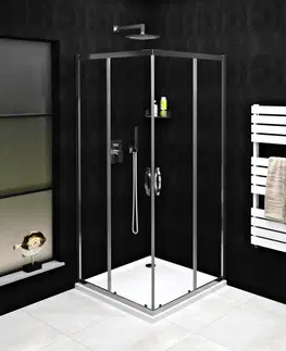 Sprchové kouty GELCO SIGMA SIMPLY CHROM Sprchové dveře pro rohový vstup 900, čiré sklo, GS2190 GS2190