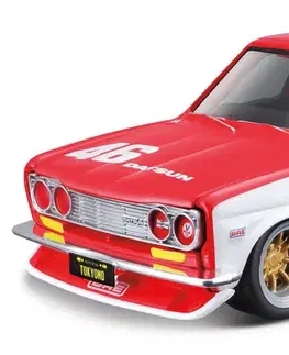 Hračky MAISTO - Design Tokyo Mods - BRE Datsun 510, červeno-bílá s číslem 46, 1:24