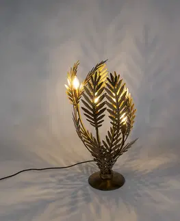Stolni lampy Vintage stolní lampa velká zlatá - Botanica